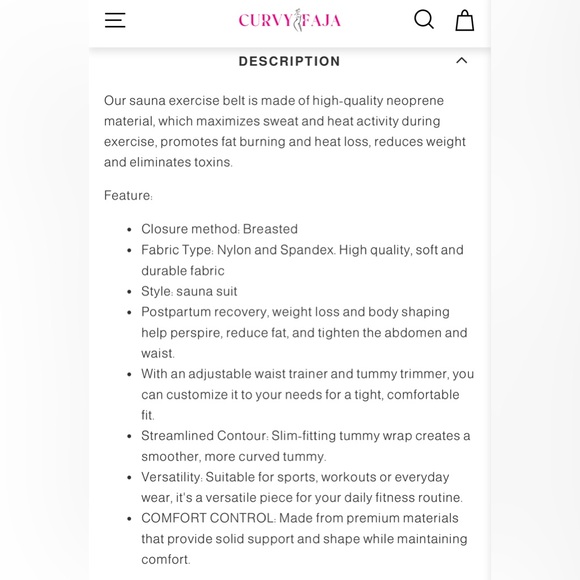 Curvy Faja Purple Sweat Sauna Girdle - Picture 9 of 10